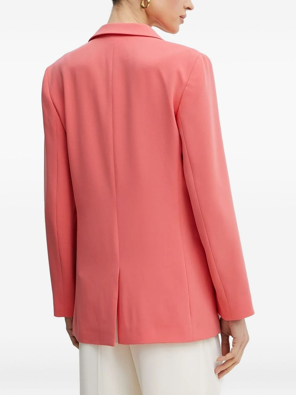 single-button notched-lapel blazer - 2
