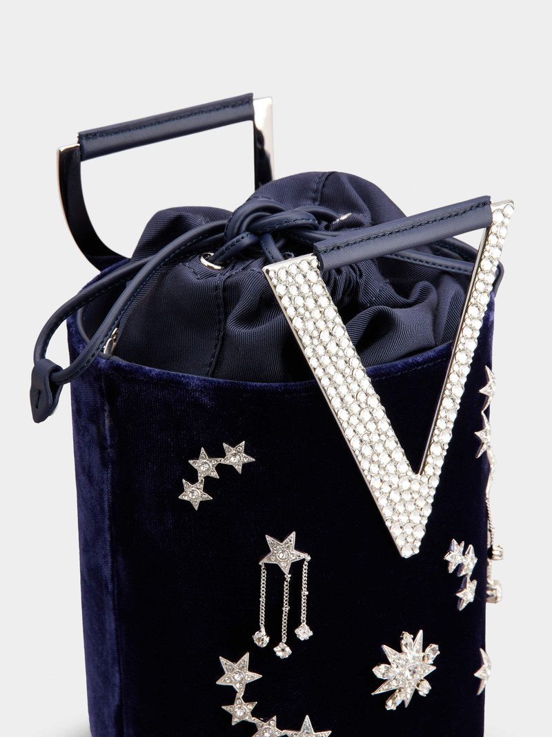 RV Strass Constellation Mini Bag in Velvet 9