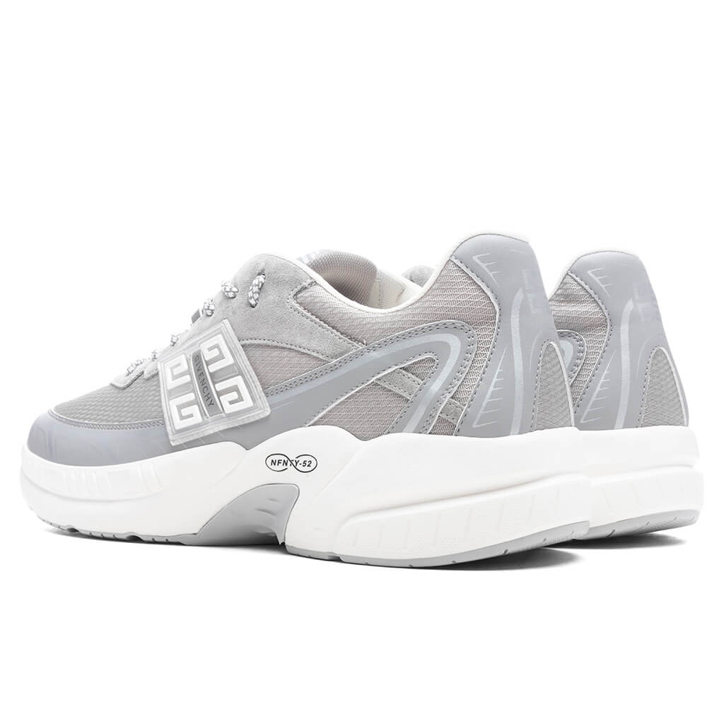 NFNTY-52 SUEDE AND MESH SNEAKERS - LIGHT GREY - 3