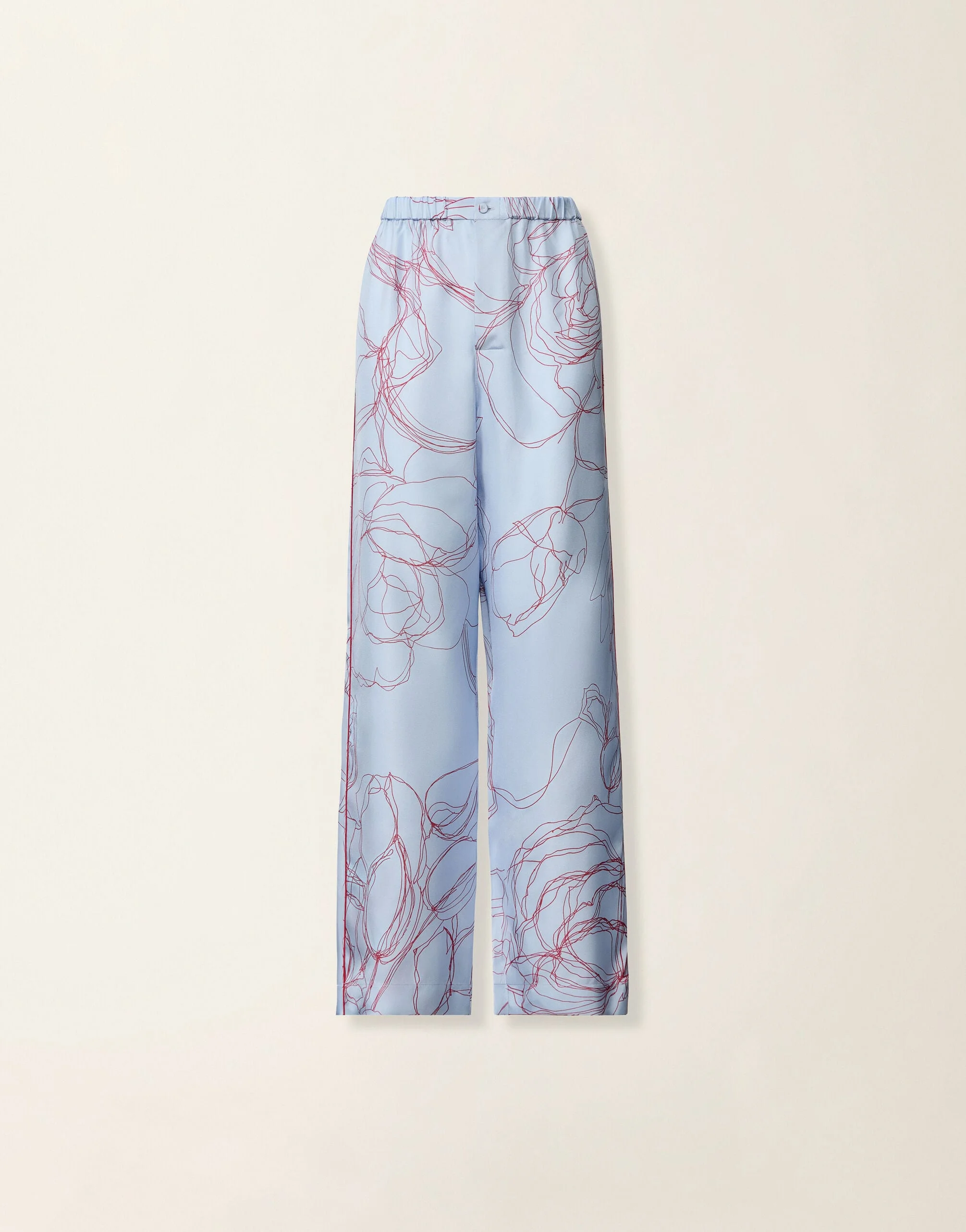 Silk twill trousers - 1