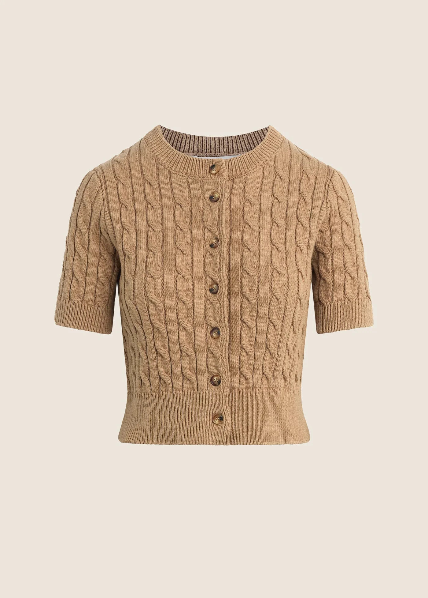 THE CAFE CABLE CARDIGAN - 1