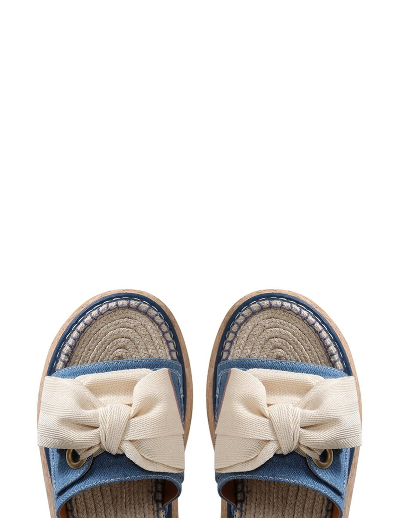BOW FLATFORM ESPADRILLE 8