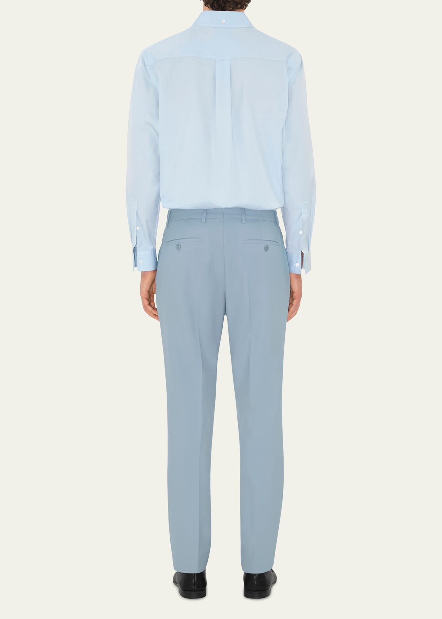 Men's Wool Slim-Fit Trousers - 3