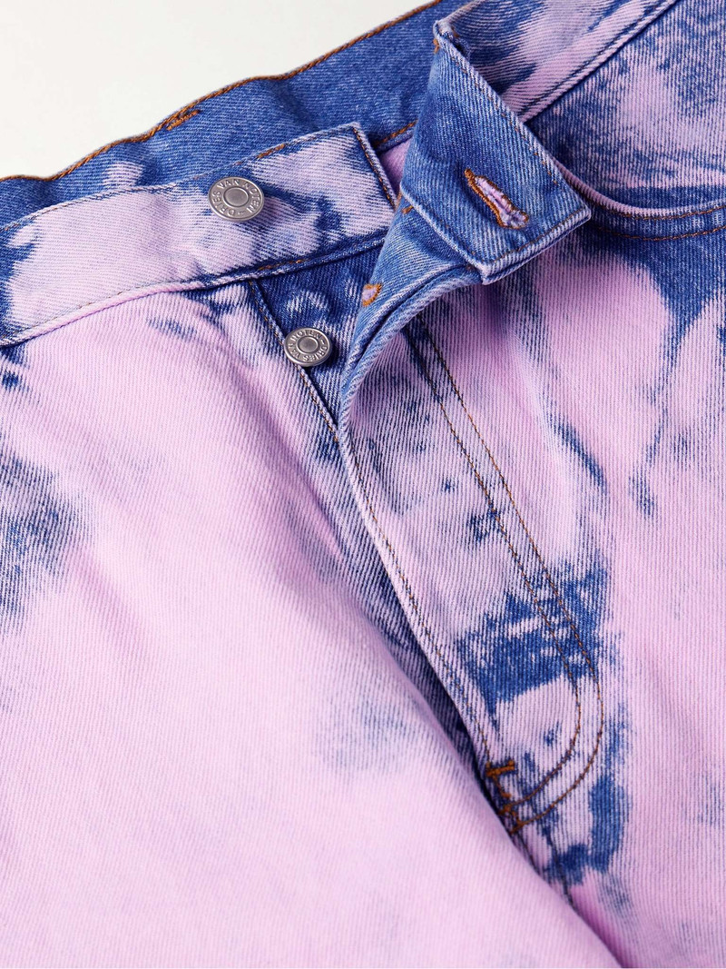 Straight-Leg Bleached Jeans 3