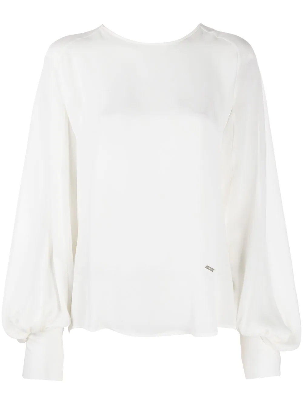 blouson-sleeve blouse - 1