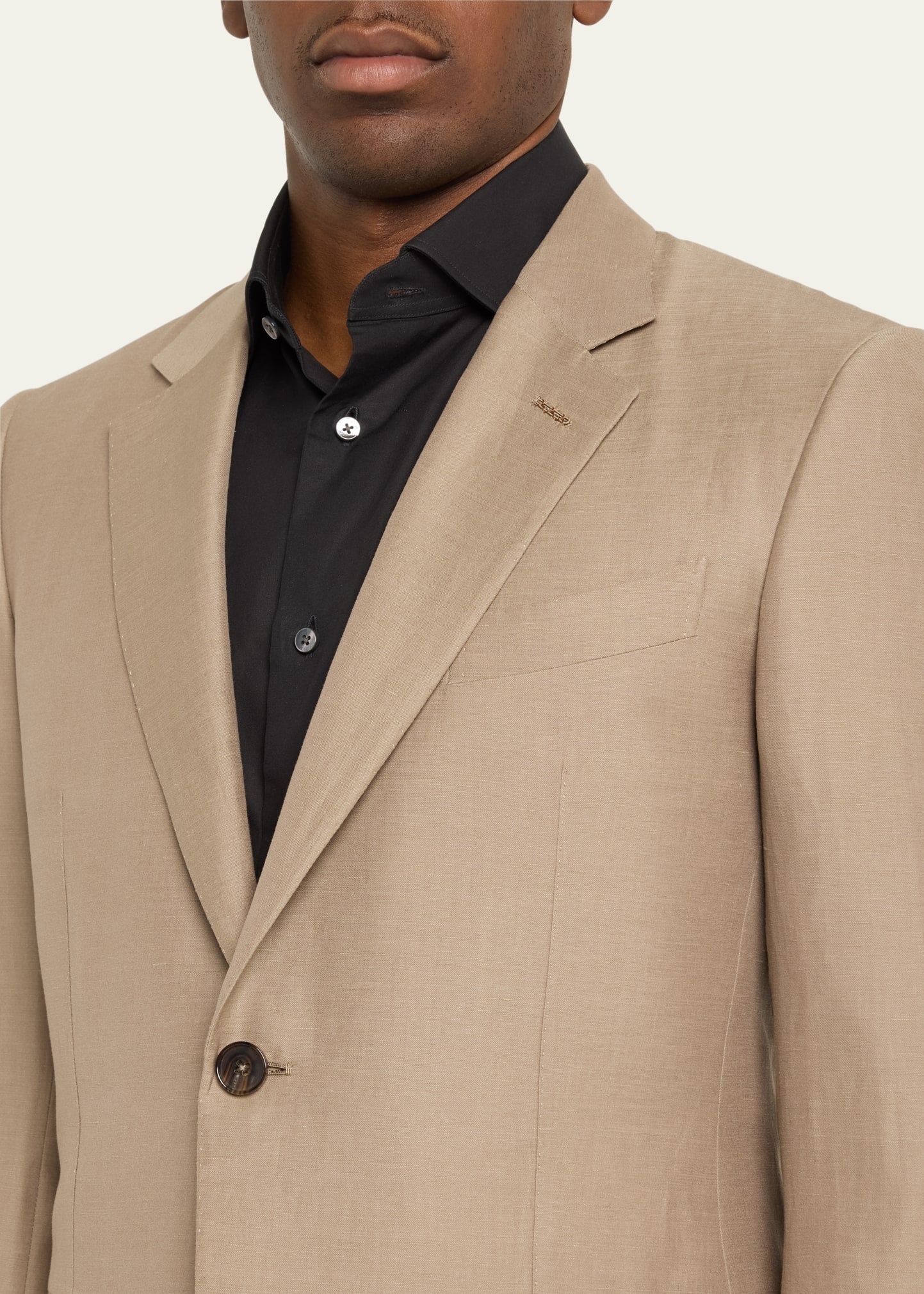 Men's Centoventimila Wool-Linen Suit - 5