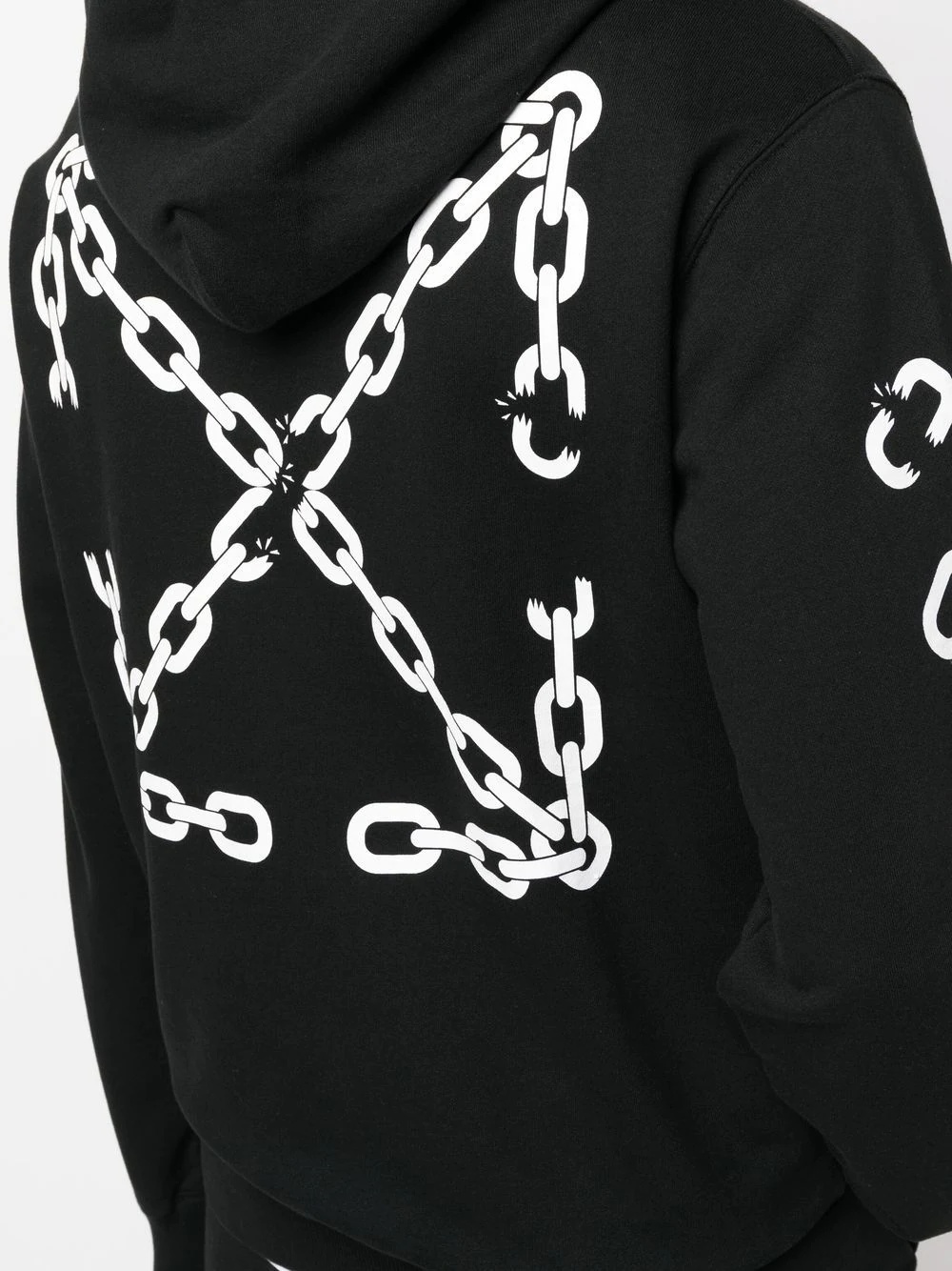 chain-link Arrows-motif hoody - 5