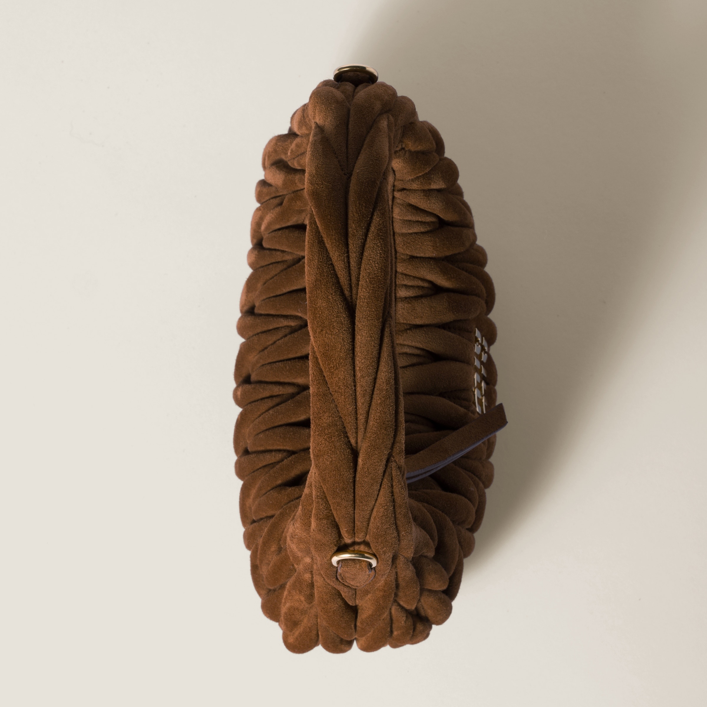 Wander matelassé suede bag - 5