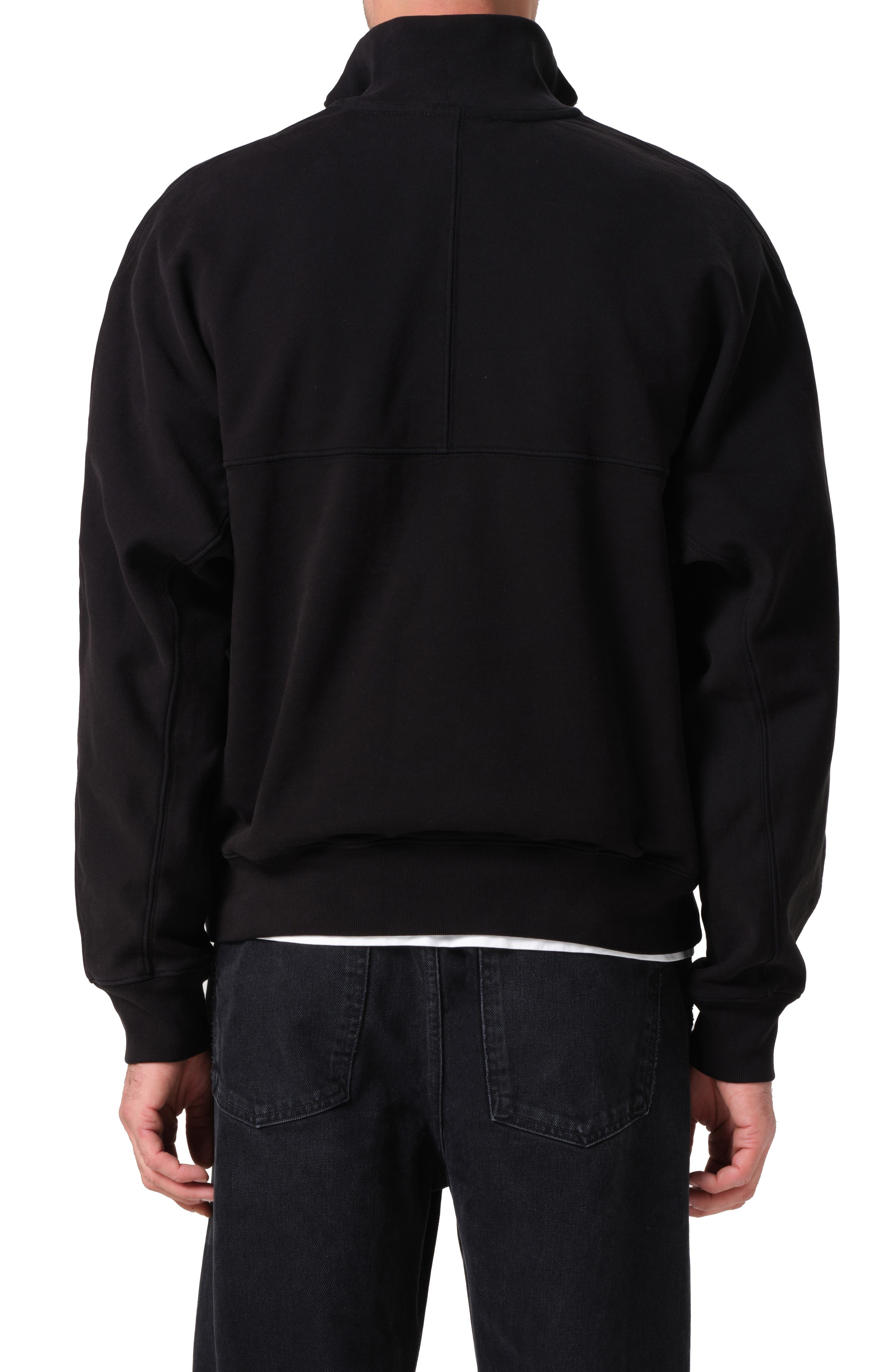 AGOLDE Idris Quarter Zip Pullover in Black at Nordstrom - 2