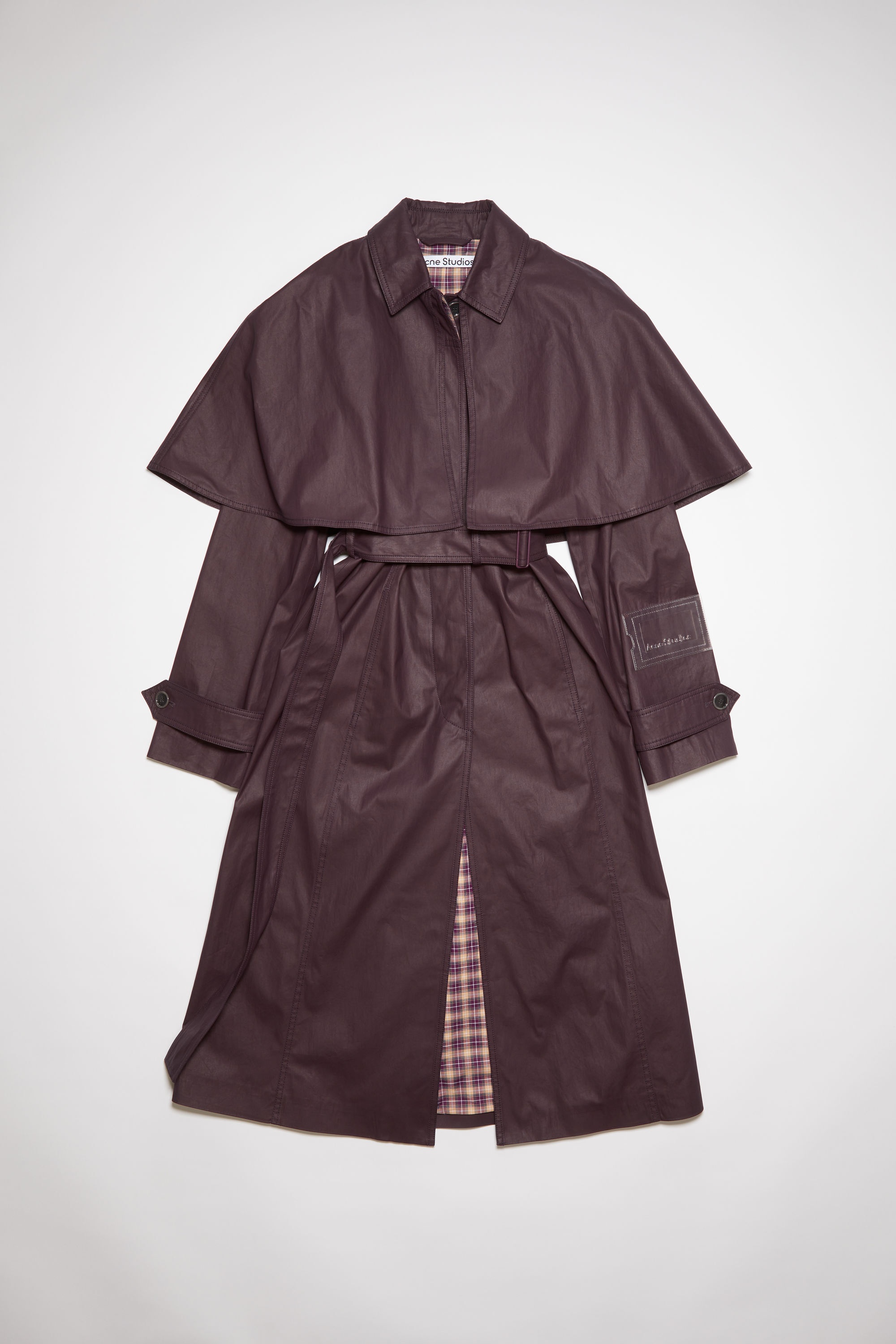 Belted trench coat - Aubergine purple - 7