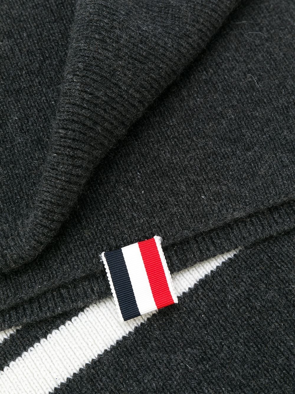 4-Bar stripe cashmere scarf - 3