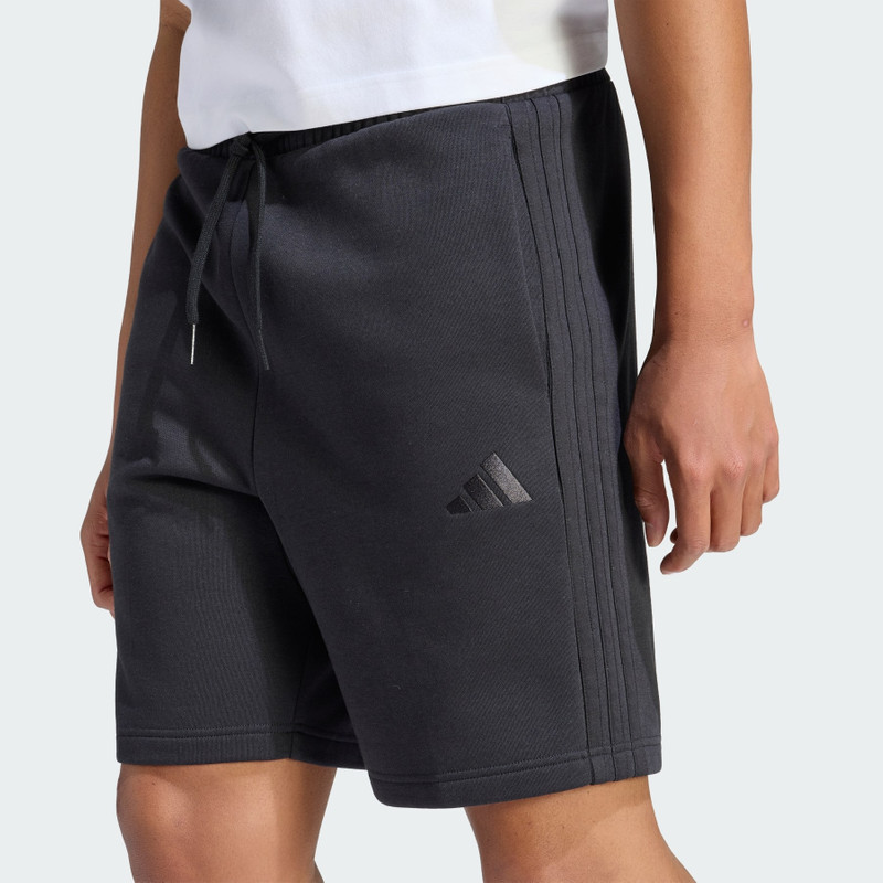 Essentials 3-Stripes Fleece Shorts 5