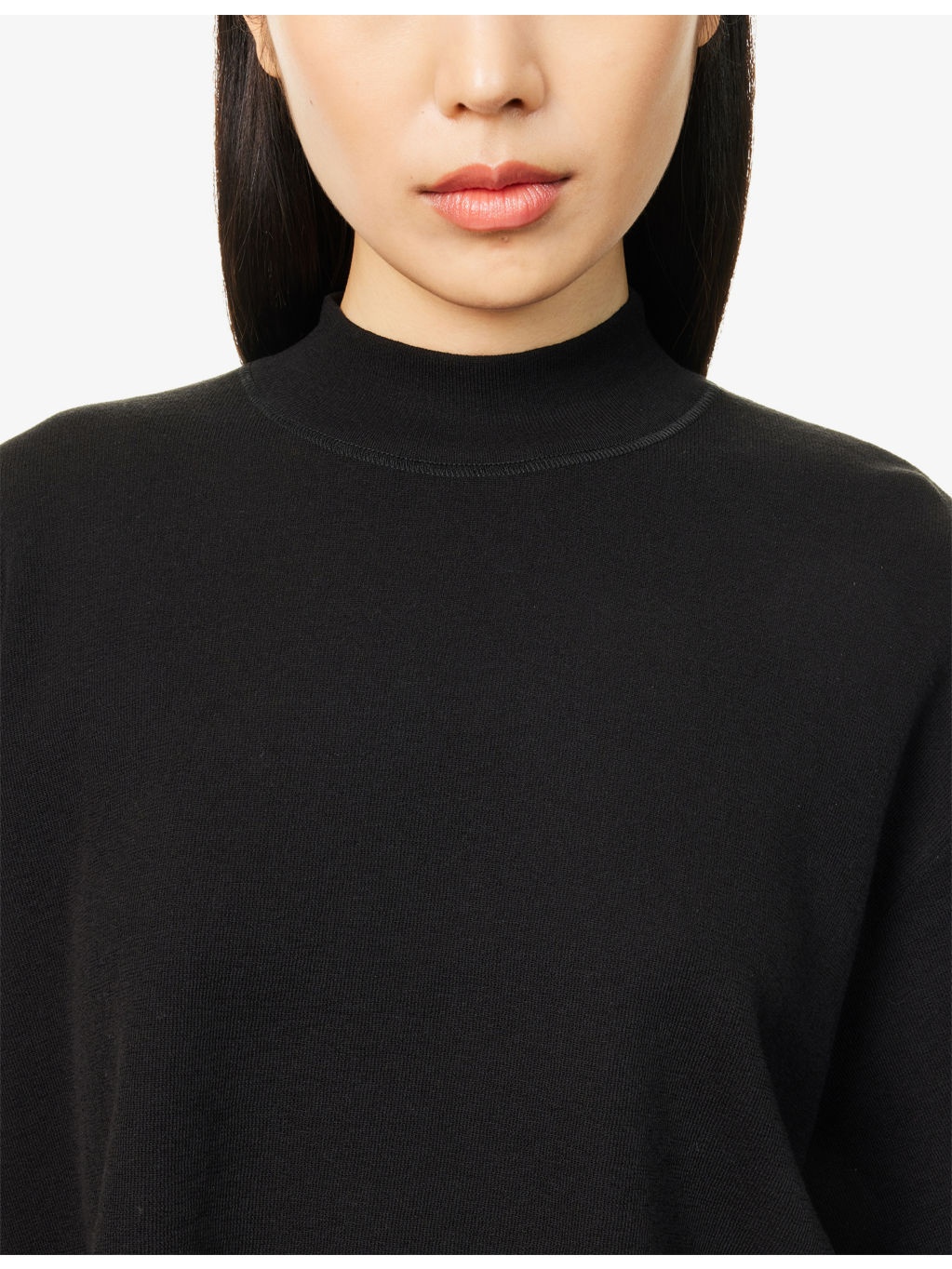 Crop High-Neck Cotton-Blend Top - 5
