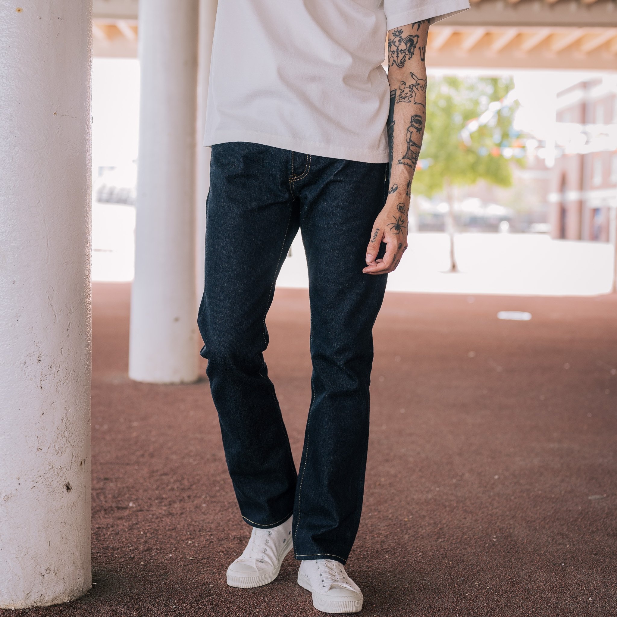 Iron Heart IH-888SBR-14 - 14oz Broken Twill Tapered Cut Denim