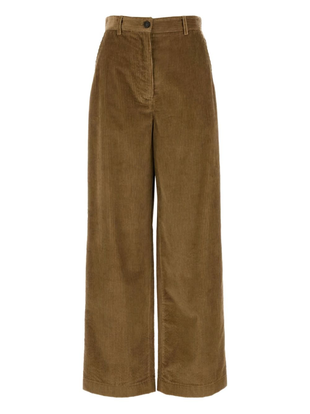 corduroy wide-leg trousers - 1