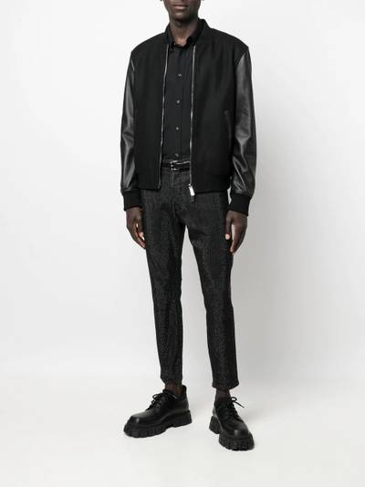 DSQUARED2 x Ibrahimović hybrid bomber jacket outlook