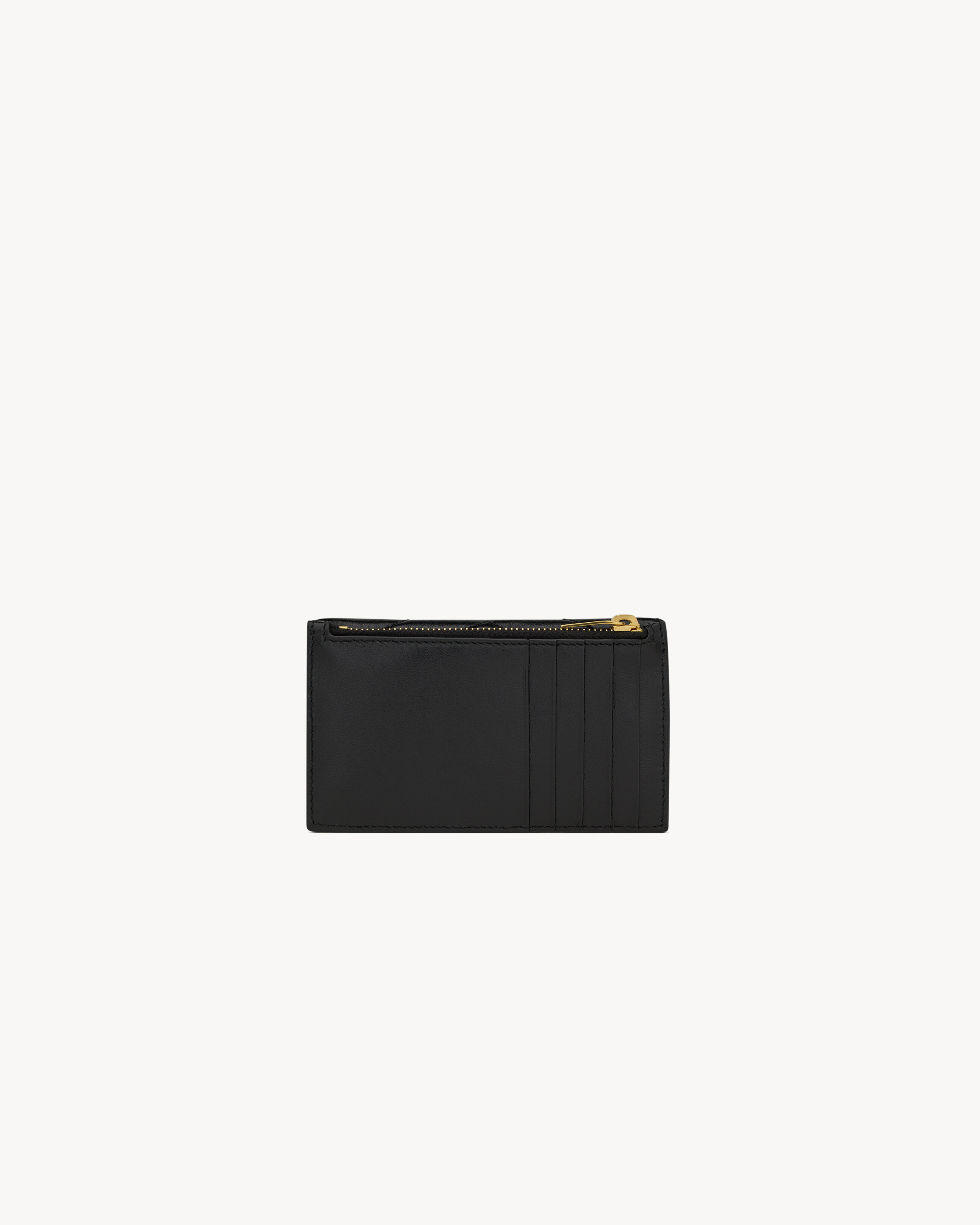 CASSANDRE MATELASSÉ FRAGMENTS FLAP CARD CASE IN LAMBSKIN - 2