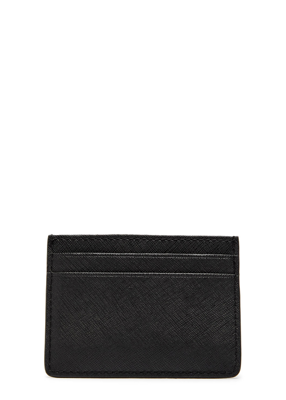 Boss Logo Saffiano Leather Card Holder - 2