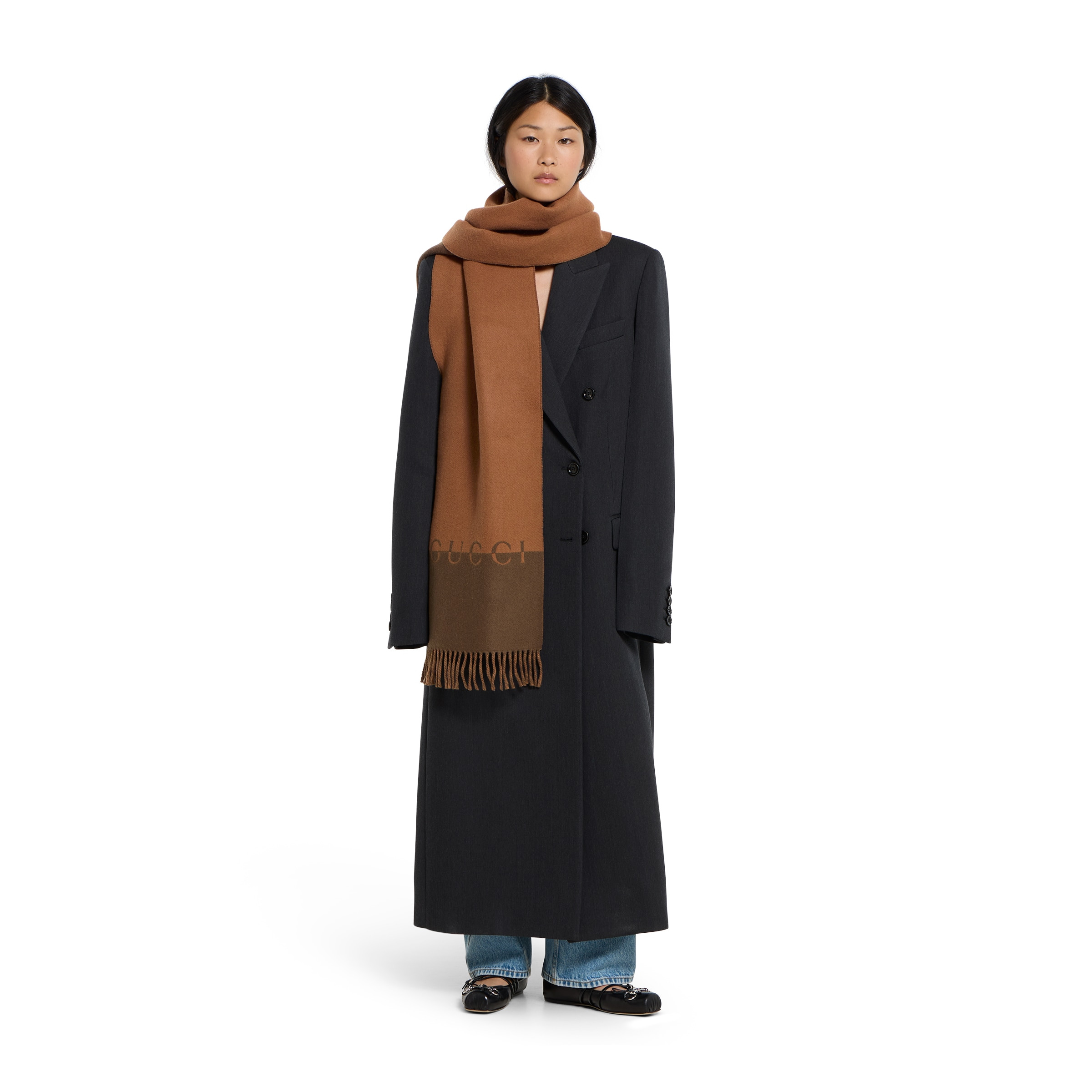Wool cashmere scarf - 3
