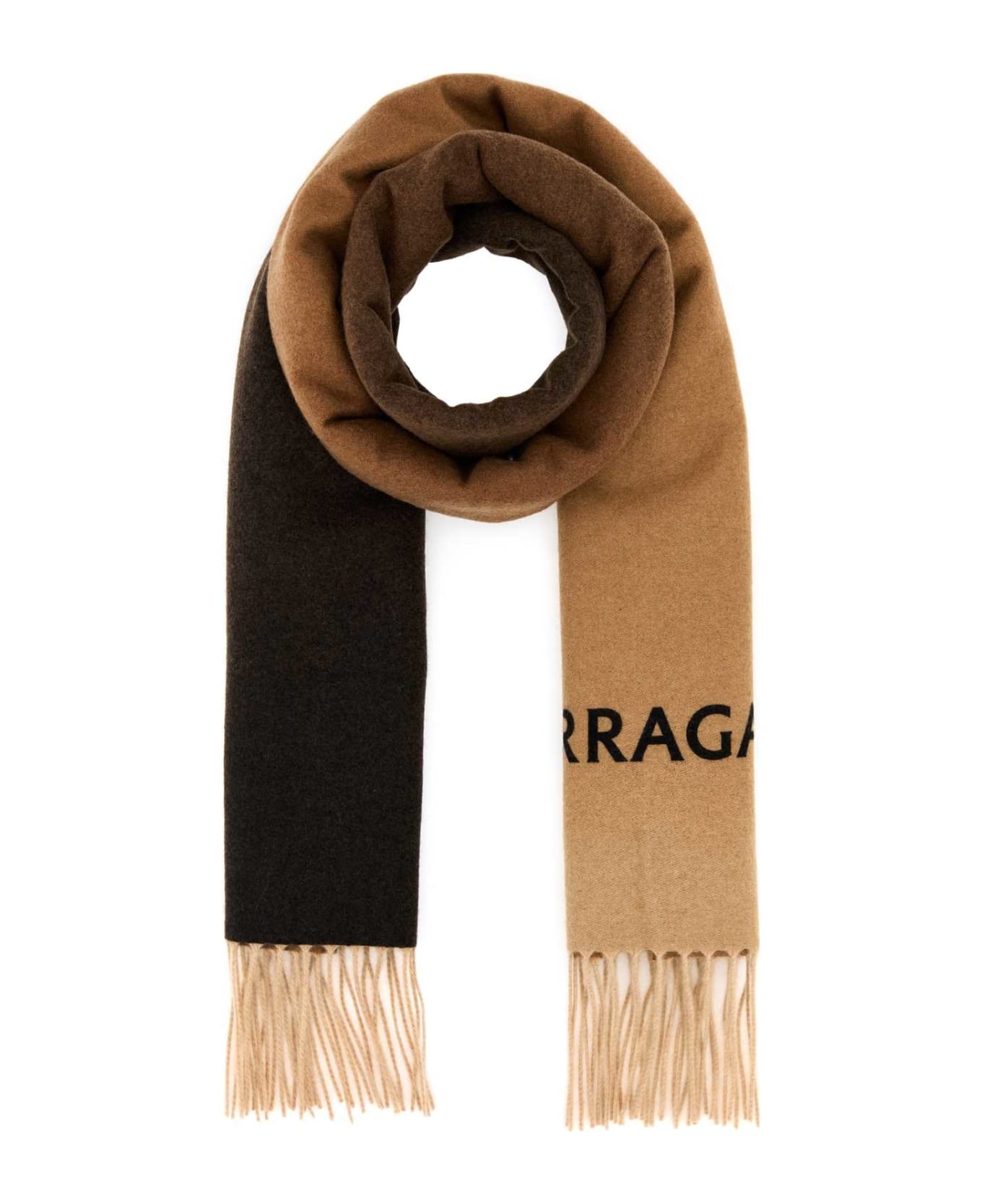 Brown Cashmere Scarf - 1