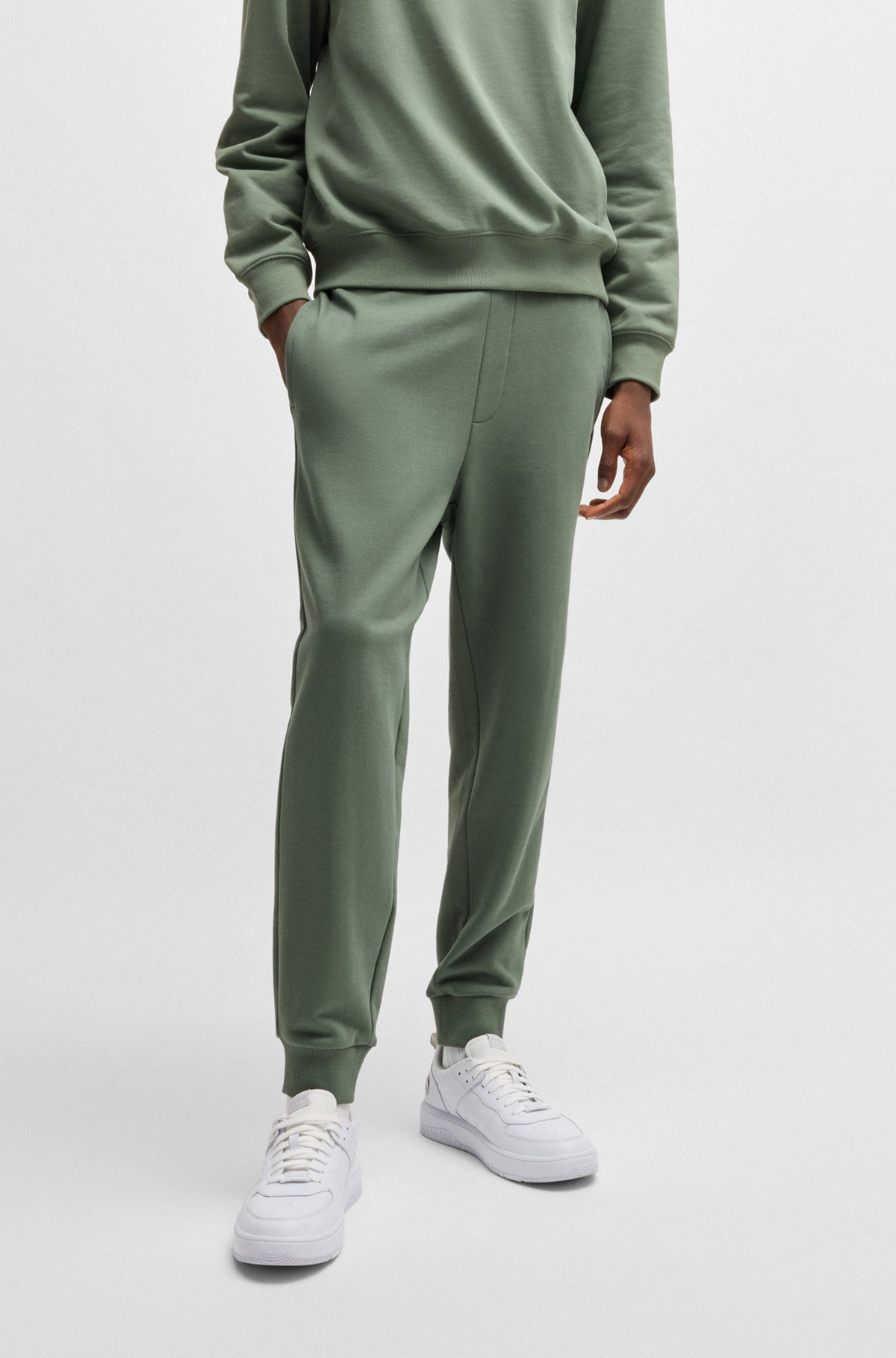 COTTON-TERRY TRACKSUIT BOTTOMS WITH LOGO PRINT - 2