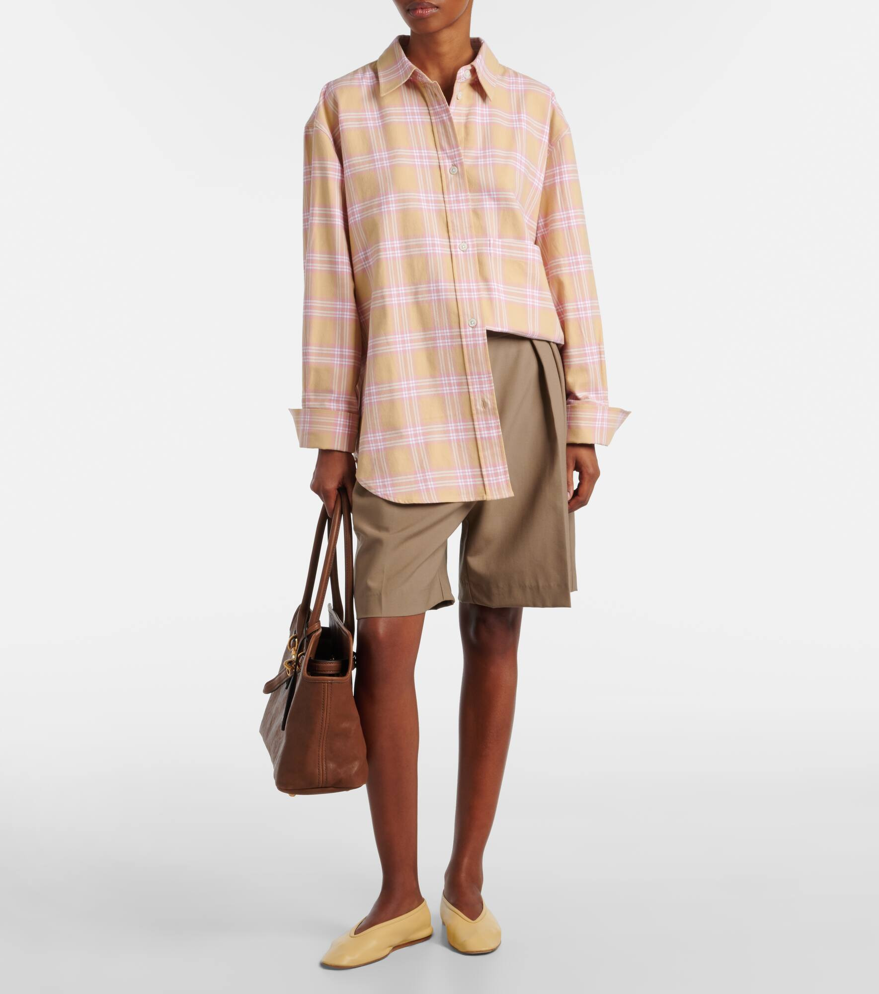 Checked cotton flannel overshirt - 2