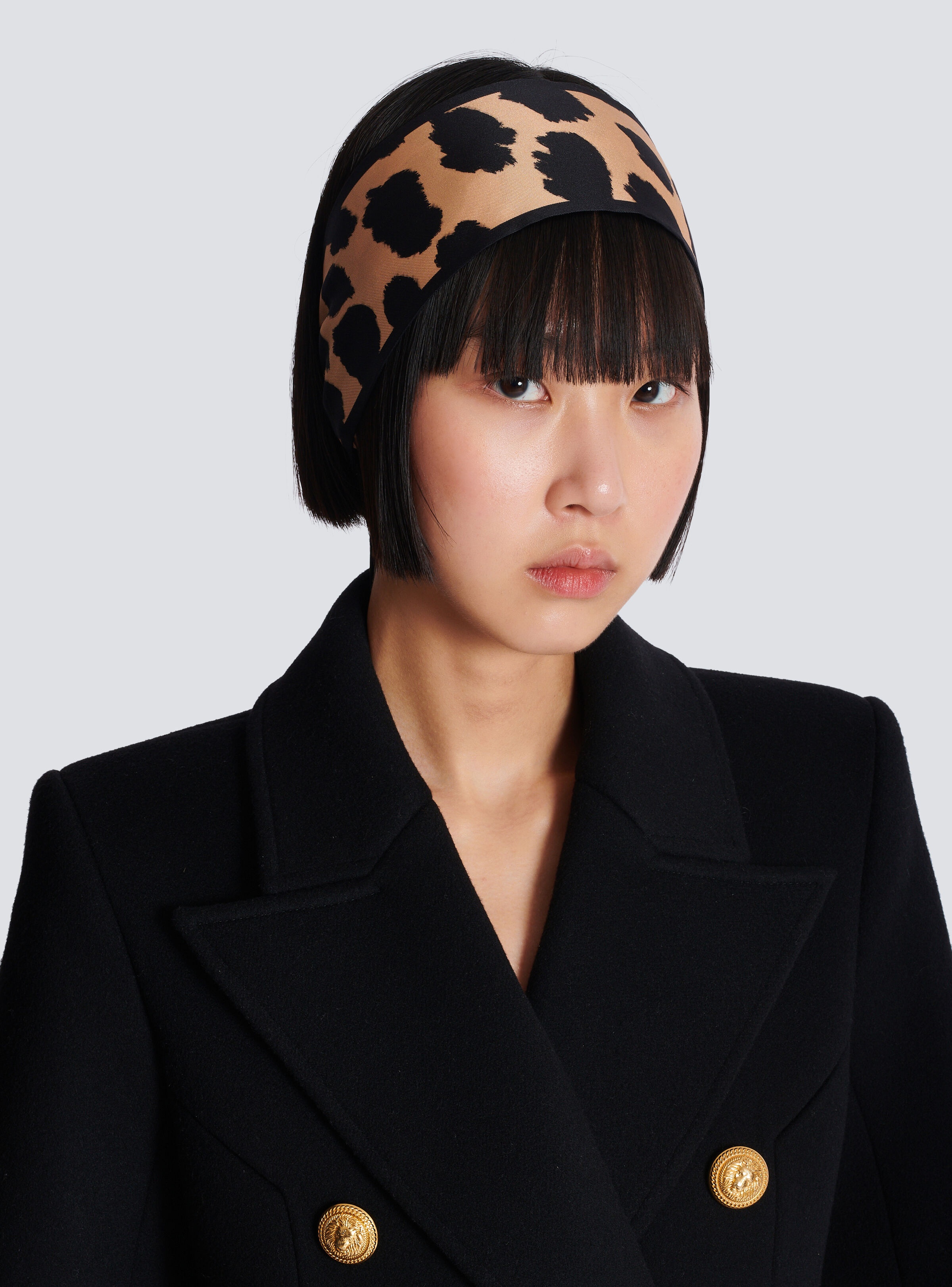 Leopard print silk bandana - 2