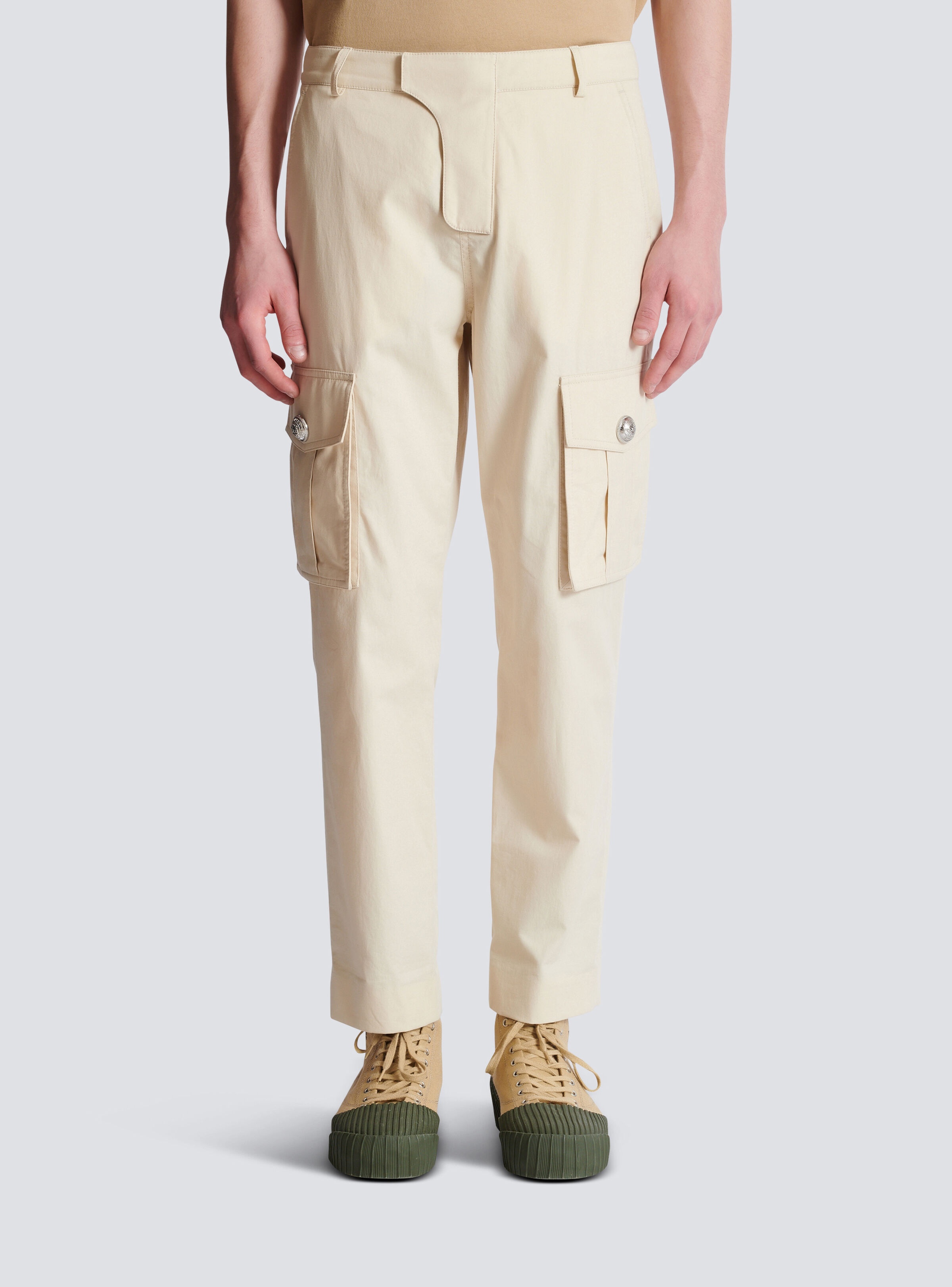 Cotton cargo trousers - 5