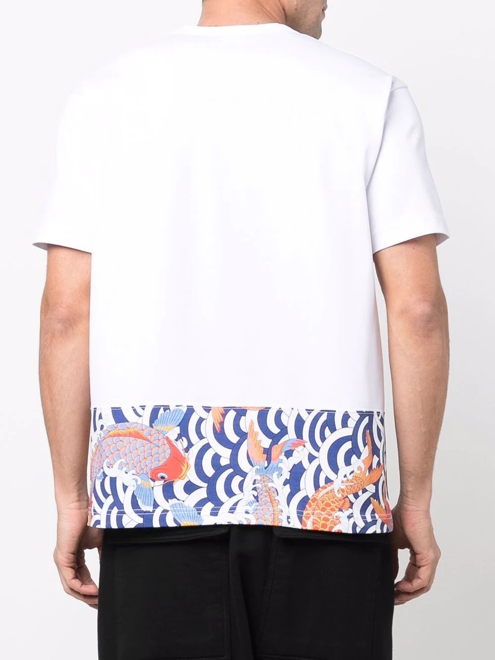 graphic-print hem T-shirt - 4