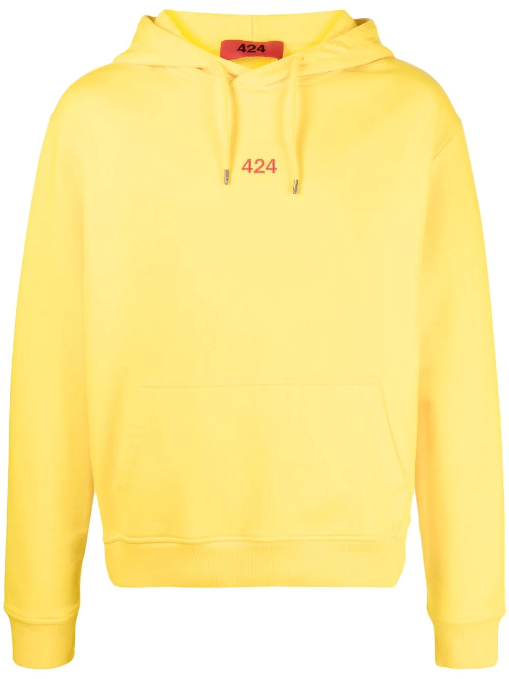 logo-embroidered hoodie - 1