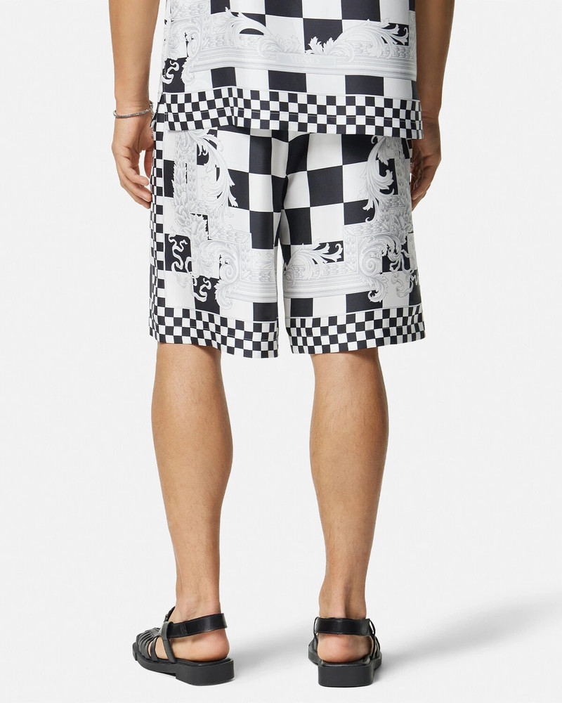 Medusa Contrasto Silk Shorts 5