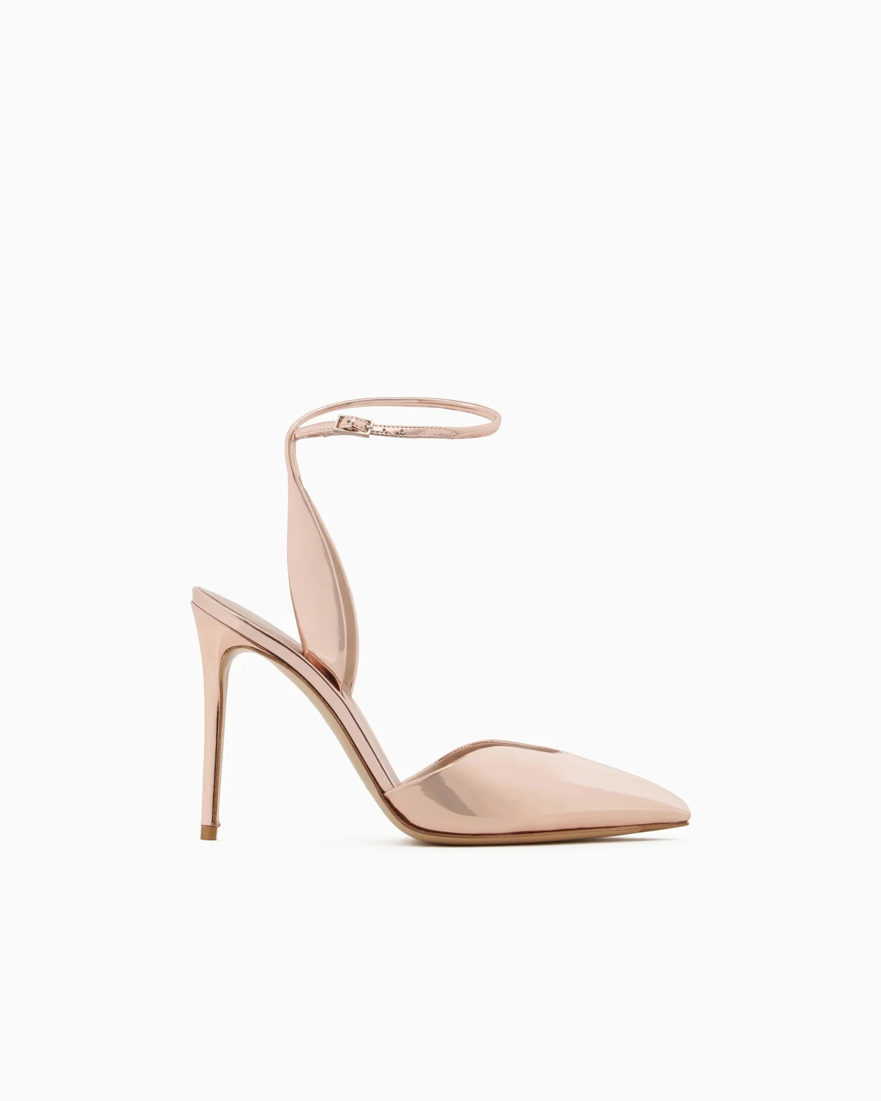 Lamé leather court shoes - 1