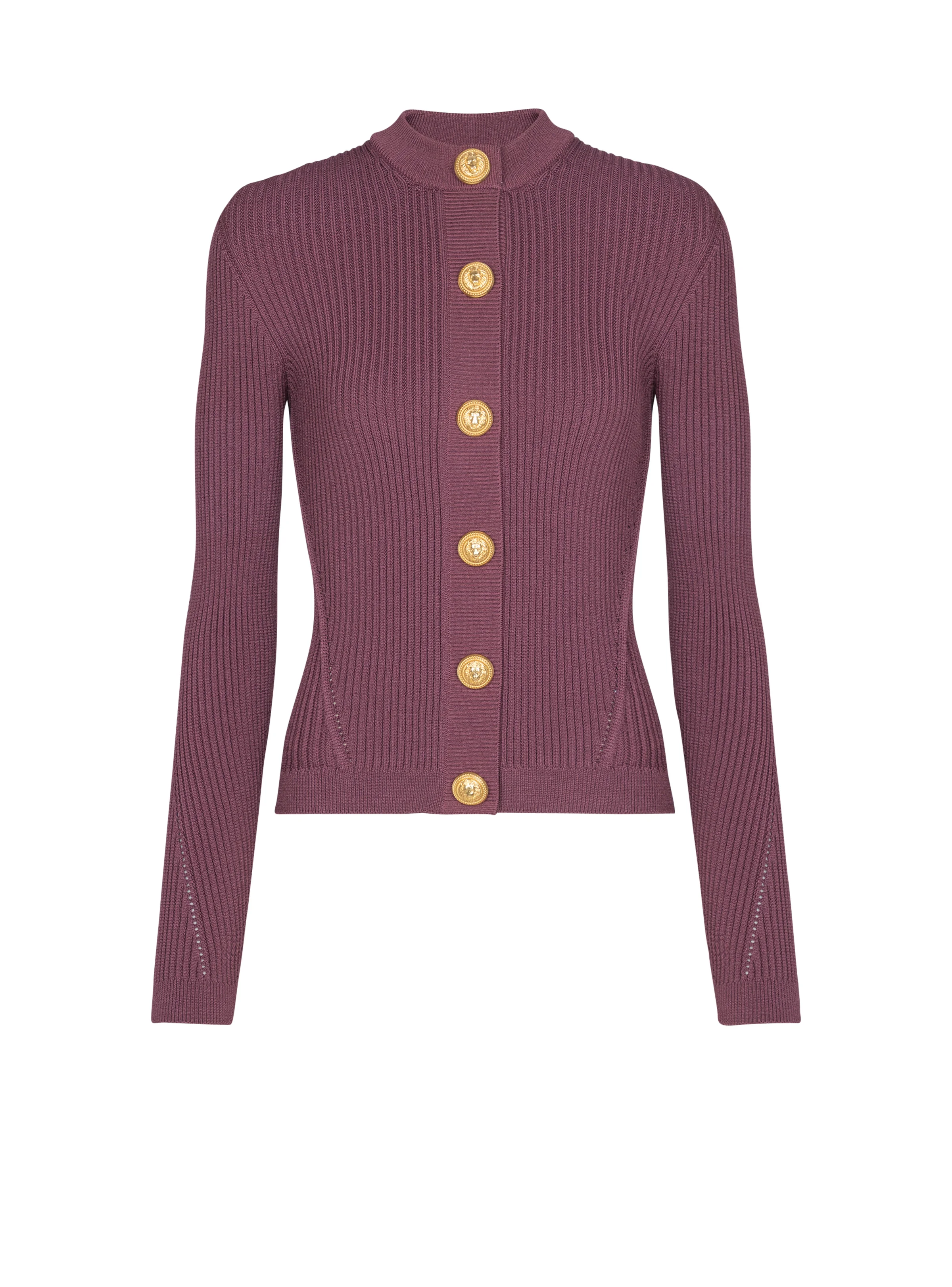 Fine knit cardigan with buttons - 1