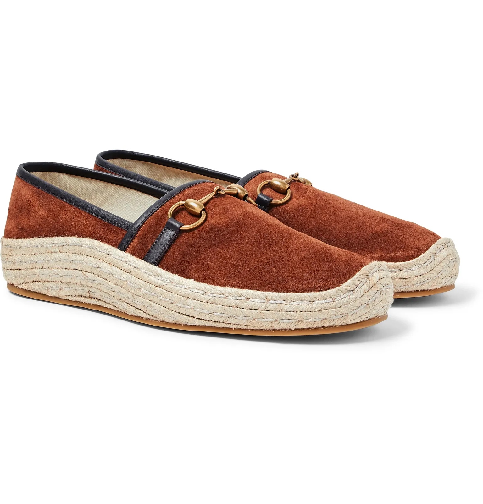 Matador Horsebit Leather-Trimmed Suede Espadrilles - 2