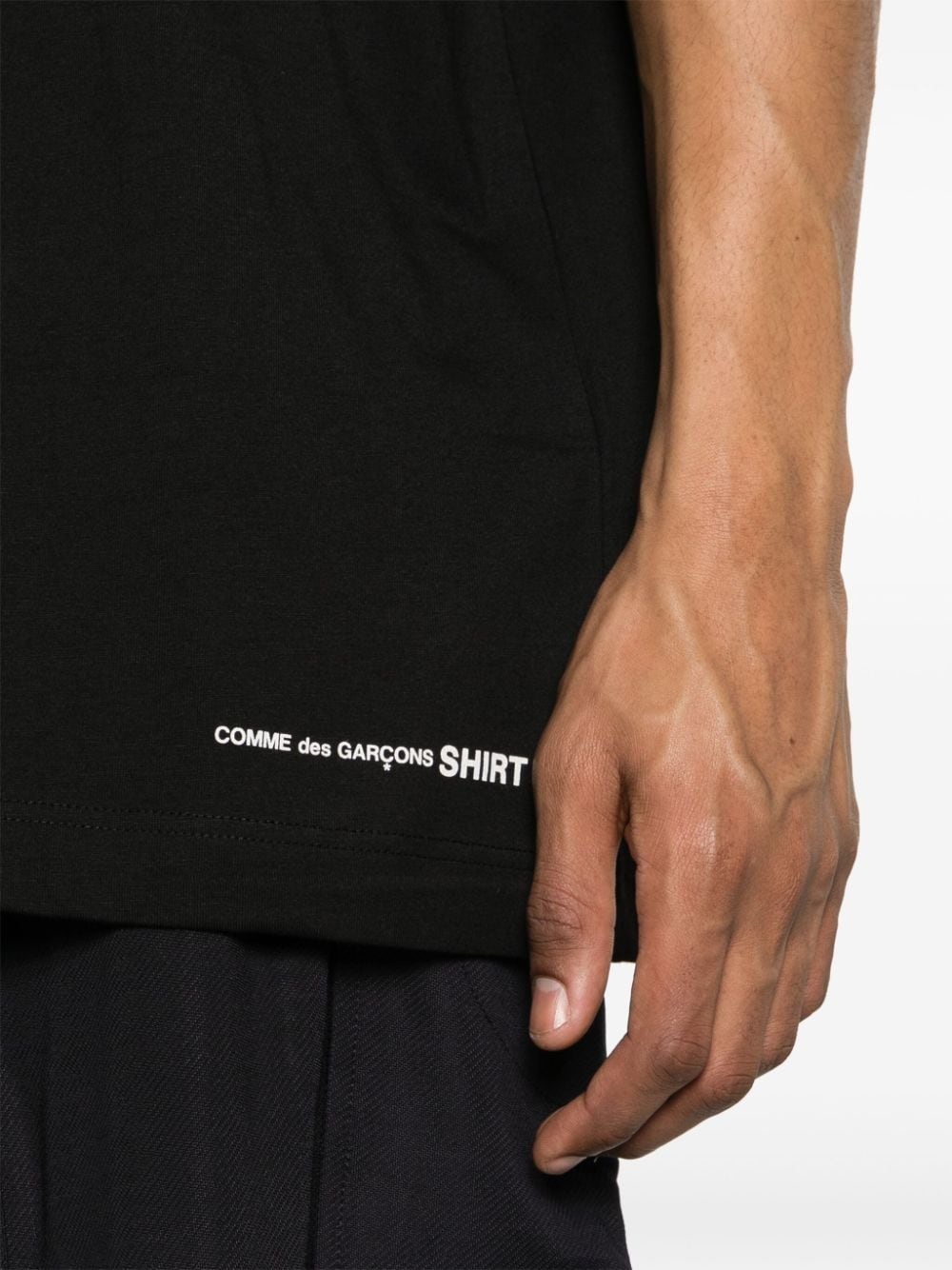 drop-shoulder cotton T-shirt - 5