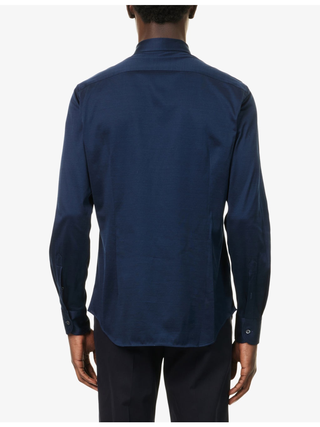Long-Sleeve Regular-Fit Cotton Shirt - 4