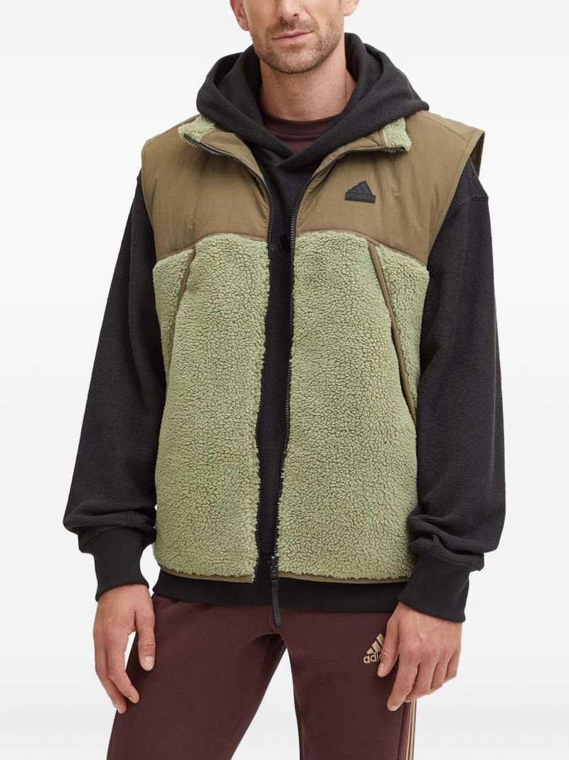 fleece-lined zip-up vest 3