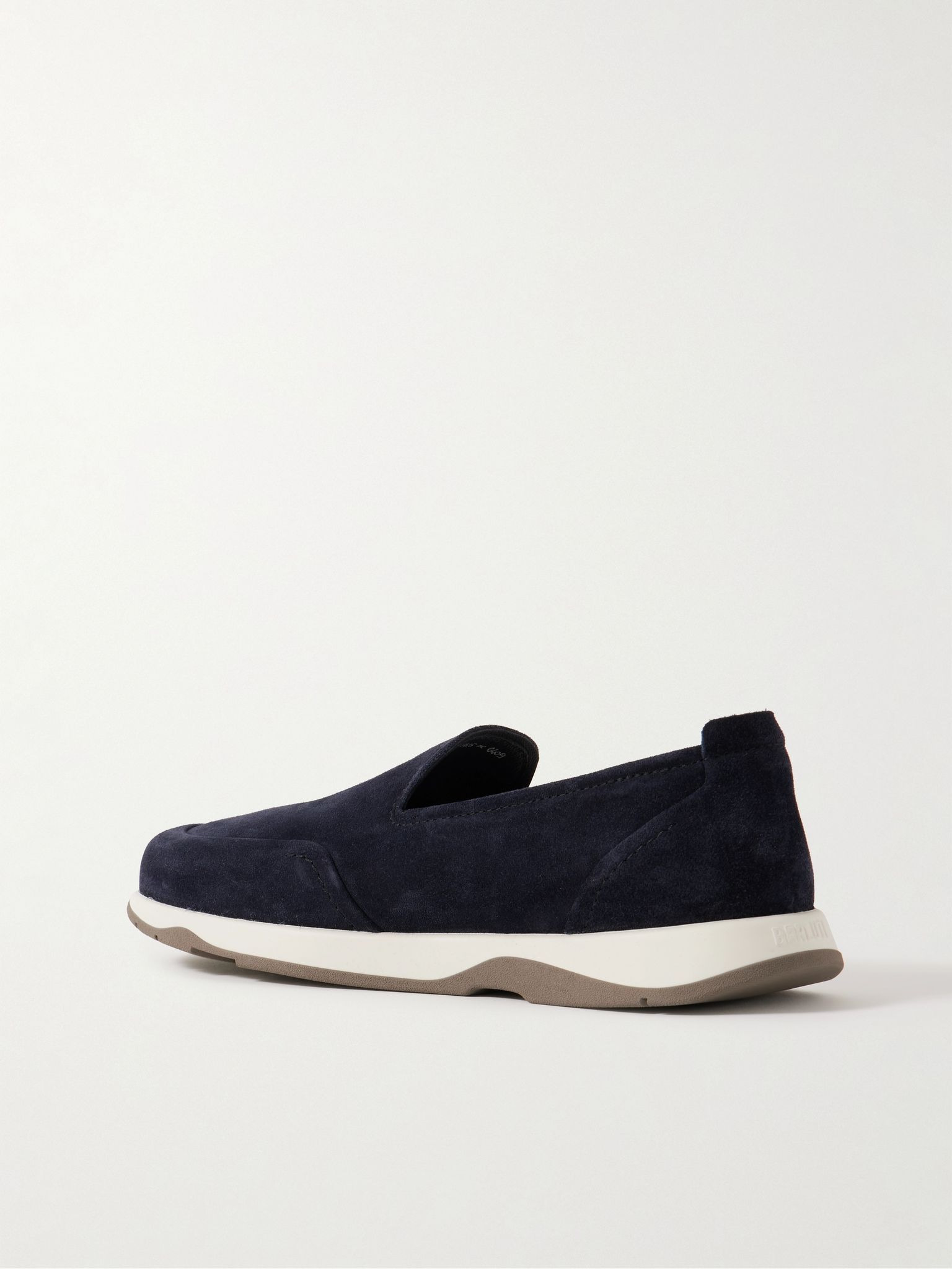 Echappe Suede Slip-On Sneakers Navy - 4