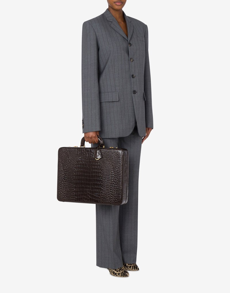 CROC PRINT BRIEFCASE 4
