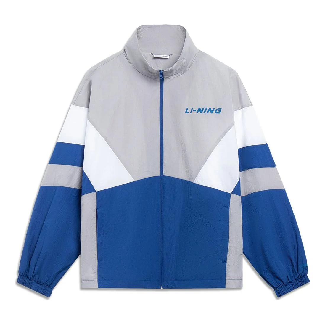 Li-Ning Graphic Color Block Jacket 'Grey Blue White' AJDT503-5 - 1