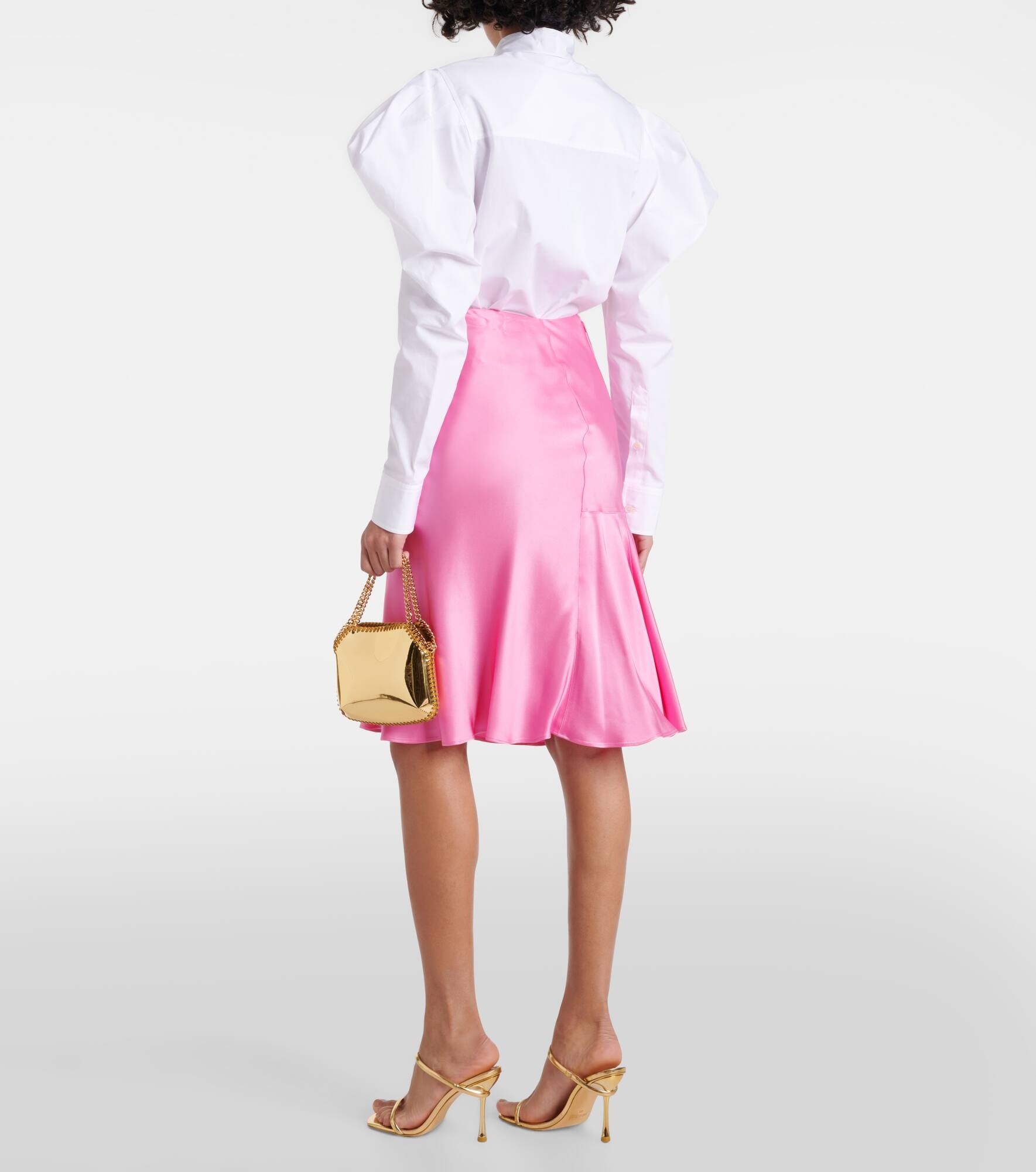 Satin midi skirt - 3