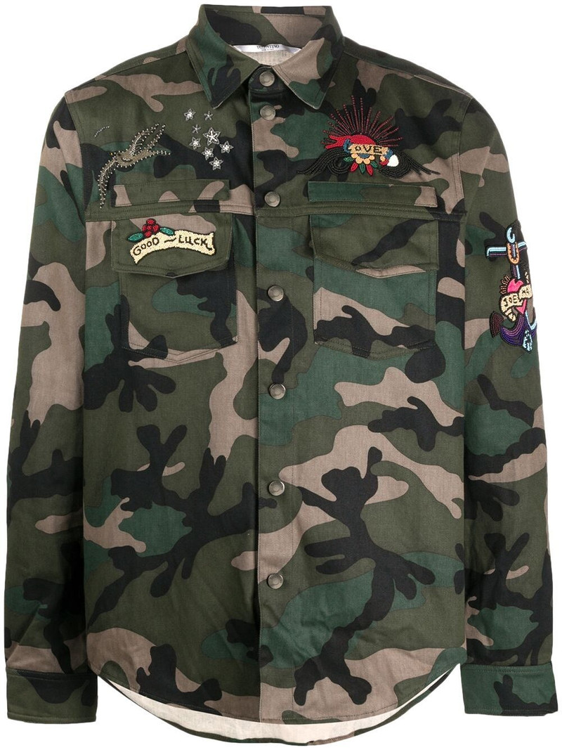 camouflage-print shirt 1