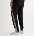 Tapered Checked Loopback Cotton-Jersey Sweatpants - 9