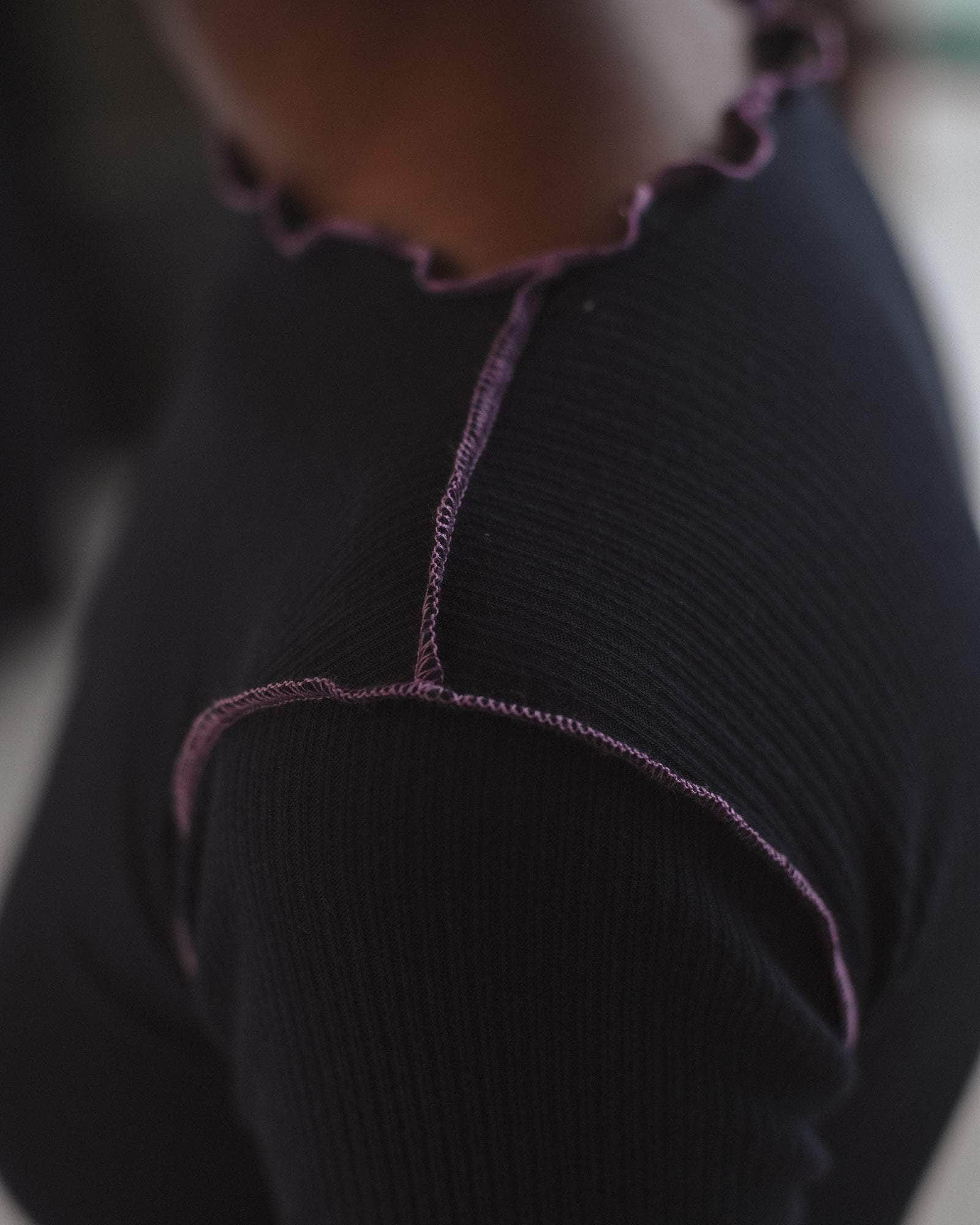 Vein Long Sleeve Tee - Fine Organic Cotton Rib - 6