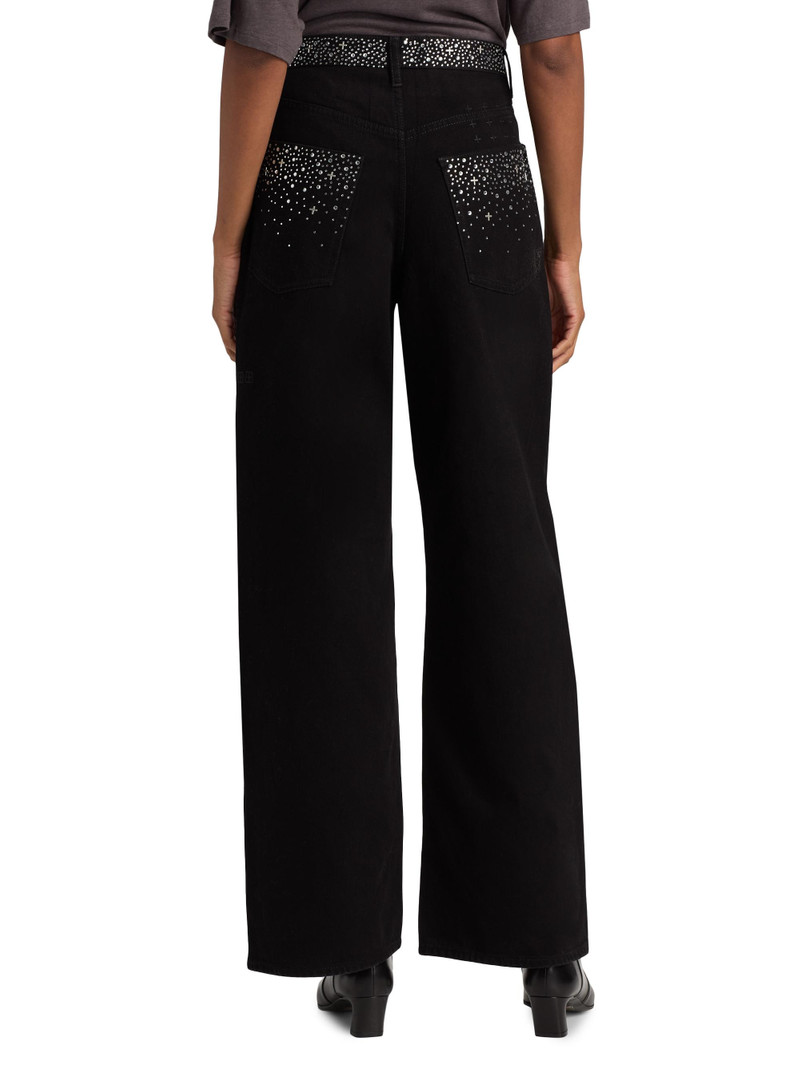 Women's Ksuper Renaissance Wide-Leg Jeans - Black 5