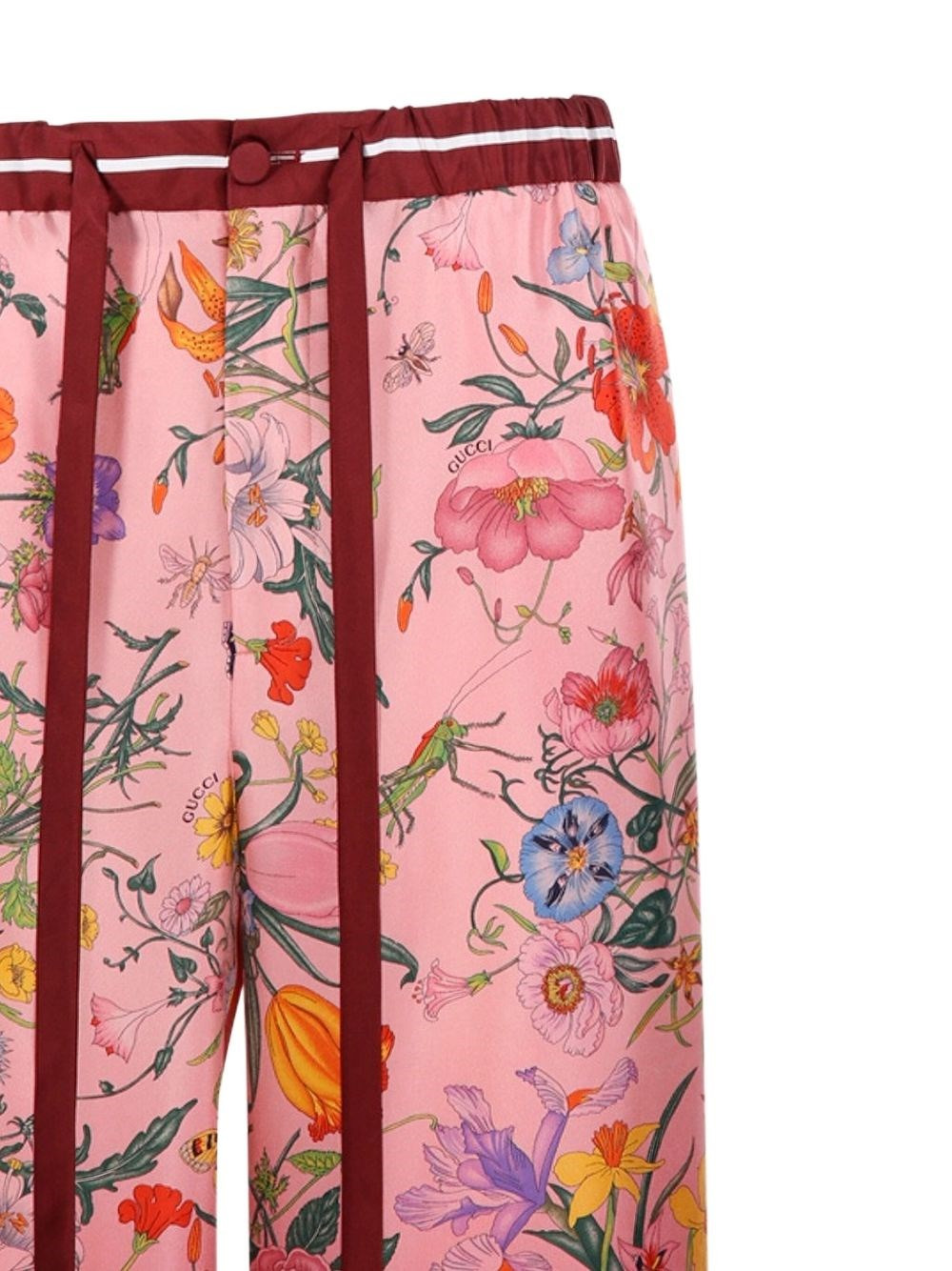 Printed silk trousers - 4