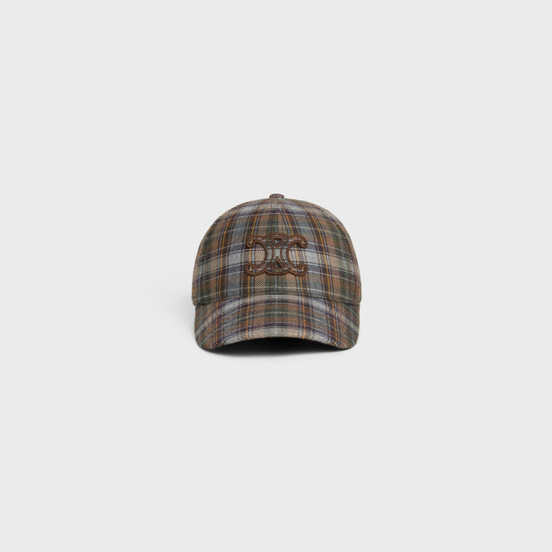 CELINE Triomphe baseball cap in cashmere outlook