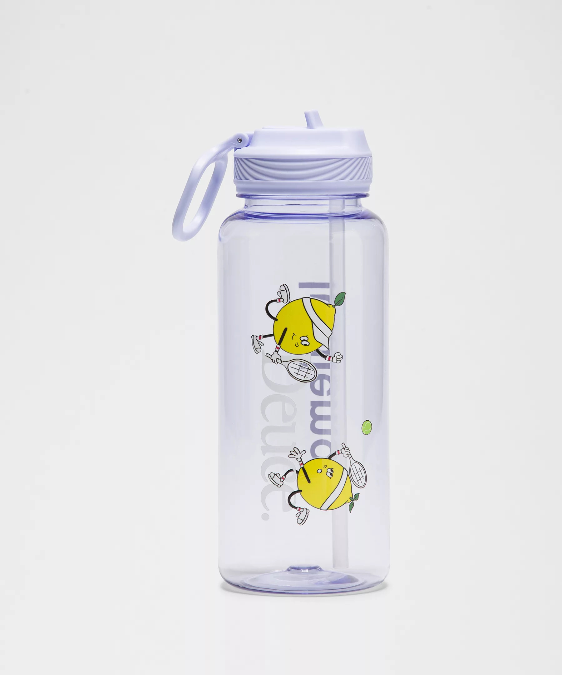 Back to Life Clear Bottle 32oz Straw Lid *Tennis Graphic - 5