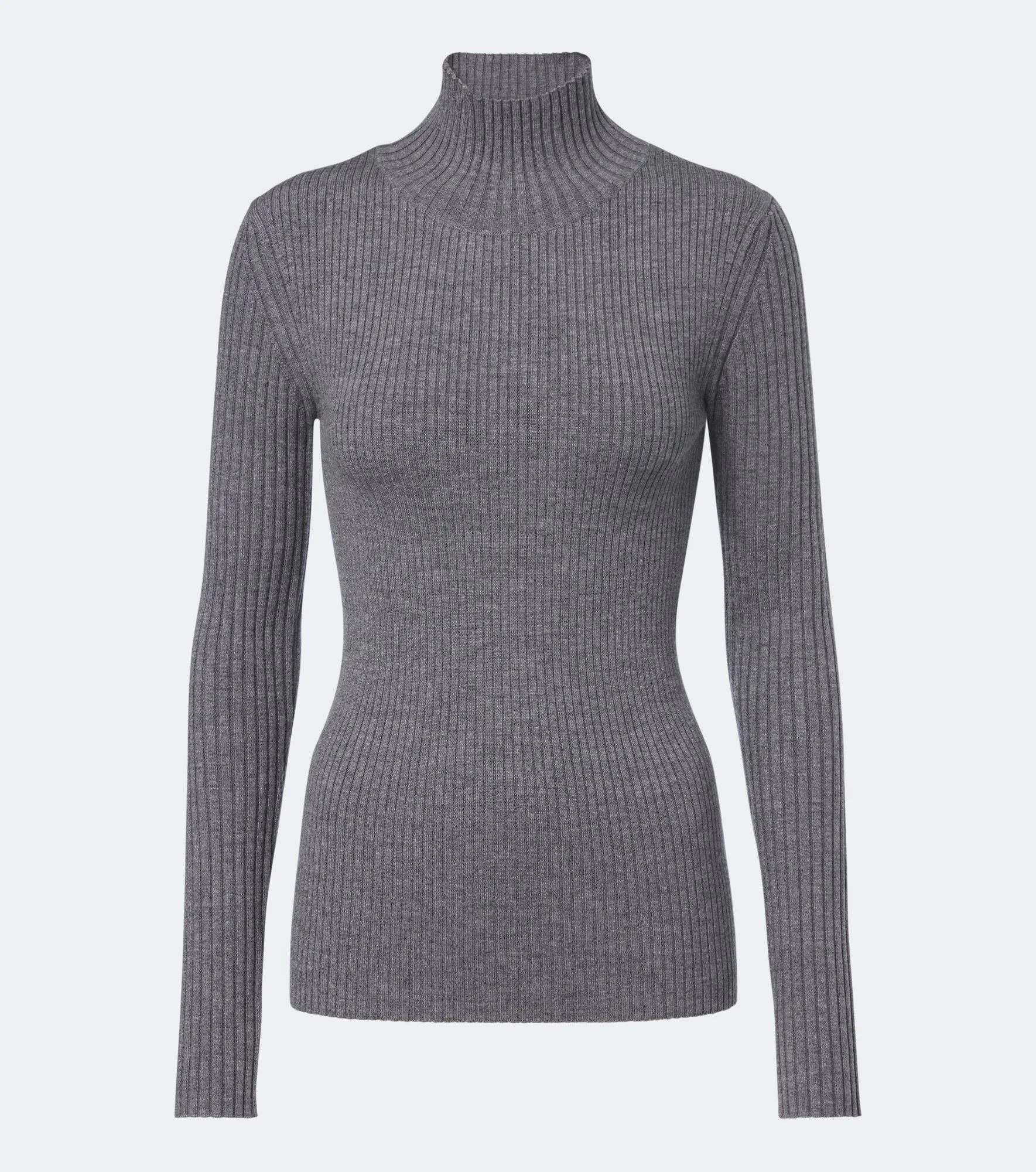 Ribbed-knit wool-blend sweater - 1