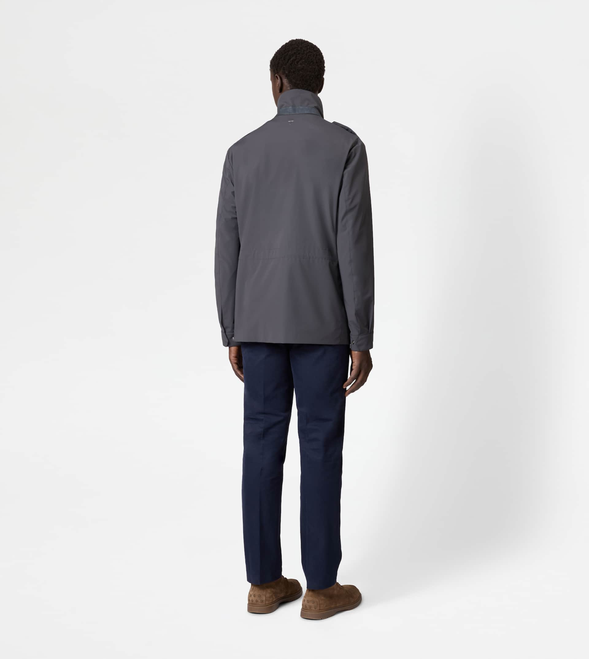 FIELD JACKET IN TECHNICAL FABRIC - GREY - 3